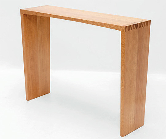 Theo’s Highly Commended console table in Japanese oak