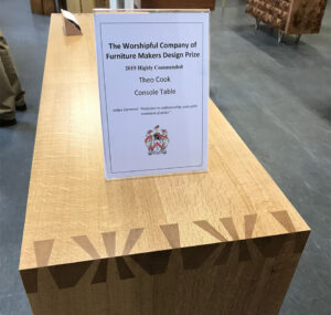 Theo Cook's award winning console table
