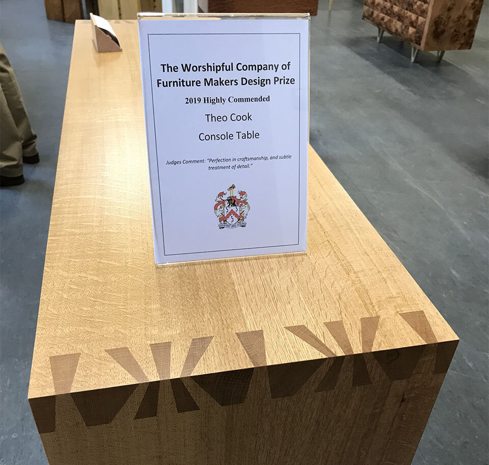 Theo Cook's award winning console table